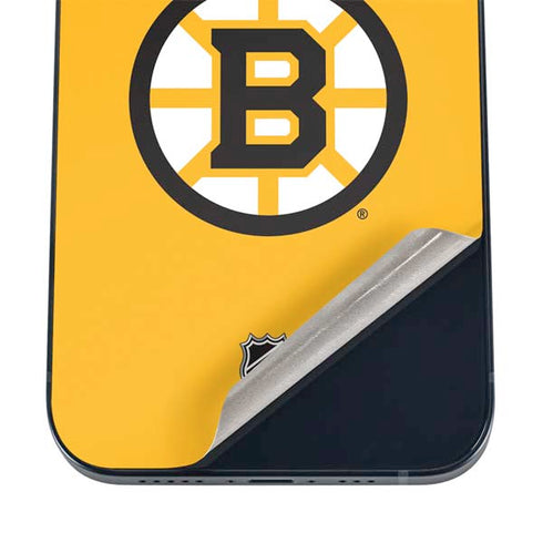 NHL Boston Bruins Solid Background iPhone 16 Plus Skin
